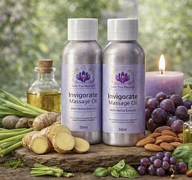 Invigorate Massage Oil.